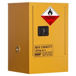 CLASS 4 DANGEROUS GOODS STORAGE CABINET: 30L - 1 DOOR - 1 SHELF