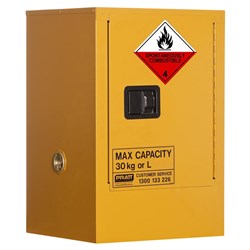 CLASS 4 DANGEROUS GOODS STORAGE CABINET: 30L - 1 DOOR - 1 SHELF