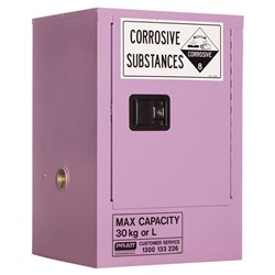 Corrosive Substance Storage Cabinet: Metal - 30L - 1 Door - 1 Shelf