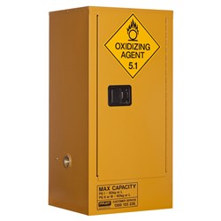 OXIDIZING AGENT STORAGE CABINET: 60L - 1 DOOR - 2 SHELVES