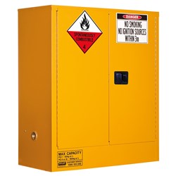 CLASS 4 DANGEROUS GOODS STORAGE CABINET: 160L - 2 DOORS - 2 SHELVES