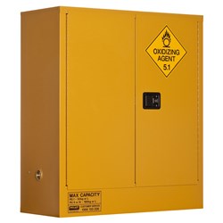 OXIDIZING AGENT STORAGE CABINET: 160L - 2 DOORS - 2 SHELVES