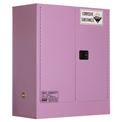 Corrosive Substance Storage Cabinet: Metal - 160L - 2 Doors - 2 Shelves