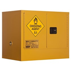 OXIDIZING AGENT STORAGE CABINET: 100L - 2 DOORS - 1 SHELF