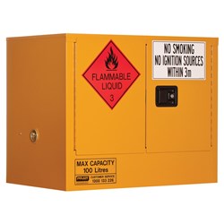 Flammable Liquid Storage Cabinet: 100L - 2 Doors - 1 Shelf