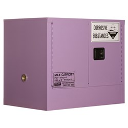 CORROSIVE SUBSTANCE STORAGE CABINET: METAL - 100L - 2 DOORS - 1 SHELF