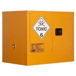 TOXIC SUBSTANCE STORAGE CABINET: 100L - 2 DOORS - 1 SHELF