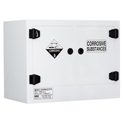 Corrosive Substance Storage Cabinet: Polypropylene - 110L - 2 Doors - 2 Shelves