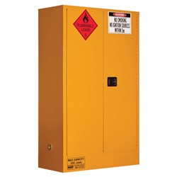 FLAMMABLE LIQUID STORAGE CABINET: 250L - 2 DOORS - 3 SHELVES