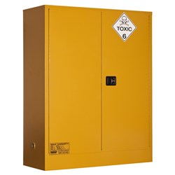 Toxic Substance Storage Cabinet: 250L Xl - 2 Doors - 3 Shelves