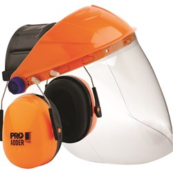 Striker Browguard + Clear Visor + Adder Earmuff Combo