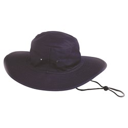 Poly/Cotton Sun Hat Blue - Xl