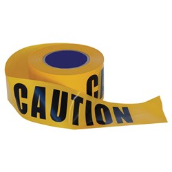 Barricade Tape - 100m x 75mm CAUTION Print