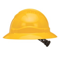 V6 Hard Hat Unvented Full Brim Ratchet Harness - Yellow