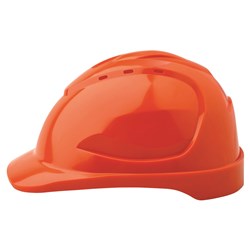 V9 Hard Hat Vented Pushlock Harness - Orange