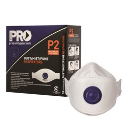 Dust Masks Flat Fold P2+Valve