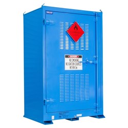 DANGEROUS GOODS OUTDOOR STORAGE CABINET:350L - 1 DOOR - 3 SHELVES