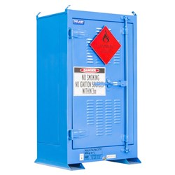 DANGEROUS GOODS OUTDOOR STORAGE CABINET:80L - 1 DOOR - 2 SHELVES