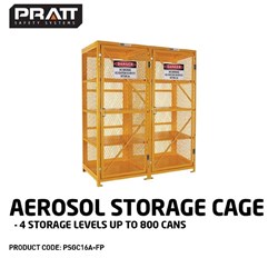 Aerosol Storage Cage. 4 Storage Levels Up To 800 Cans. (Comes Flat Packed - Assembly Required)