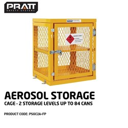 Aerosol Storage Cage. 2 Storage Level Up To 84 Cans. (Comes Flat Packed - Assembly Required)