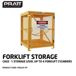 Forklift Storage Cage. 1 Storage Level Up To 4 Forklift Cylinders. (Comes Flat Packed - Assembly Required)