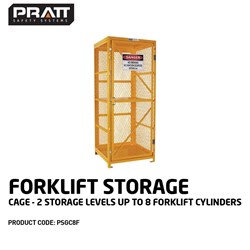 Forklift Storage Cage. 2 Storage Levels Up To 8 Forklift Cylinders