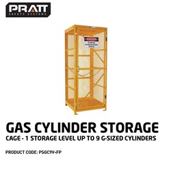 Gas Cylinder Storage Cage. 1 Storage Level Up To 9 G-Sized Cylinders. (Comes Flat Packed - Assembly Required)