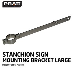 Stanchion Sign Mounting Bracket Large