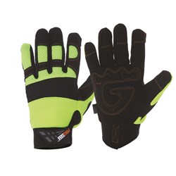 Profit Protec Hi Vis Yellow Gloves Xl