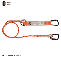 Single Leg Kernmantle 2M Shock Absorb Rope Lanyard With Hardware Kt X2