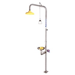 Combination Shower With Eye & Face Wash And Bowl - No Foot Treadle