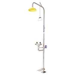 Combination Shower With Eye Wash, Bowl & Foot Treadle