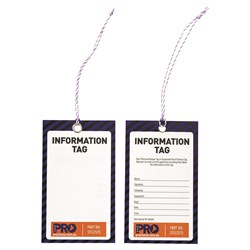 Safety Tag -125mm X 75mm Information (Blank)