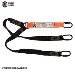 Elite Double Leg Elasticated Lanyard with Hardware KD X3