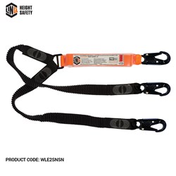 Elite Double Leg Elasticated Lanyard with Hardware SN X3