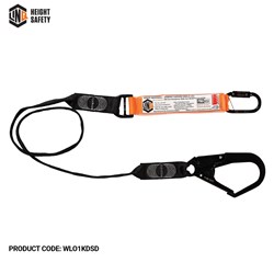 Elite Single Leg Shock Absorbing Webbing Lanyard With Hardware Kd & Sd
