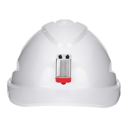 V9 Hard Hat Vented + Lamp Bracket Pushlock Harness - White