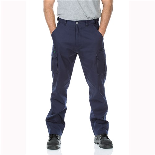 Cotton Drill Regular Weight Multi Pocket Cargo Pants Navy 87R
