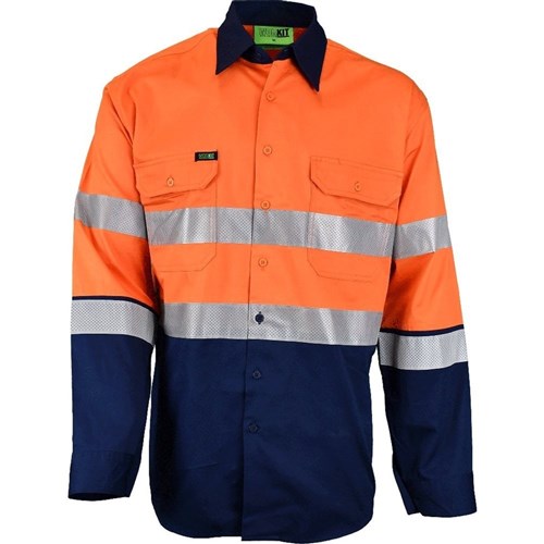Hi-Vis Long Sleeve Biomotion Taped Shirt - Paramount Safety Products