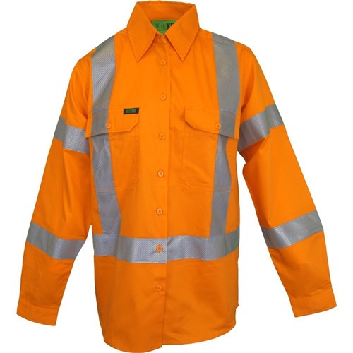Hi-Vis Women'S Nsw Rail X-Back Breathable Biomotion Taped Shirt