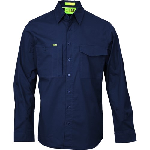 Velocity Stretch Lightweight Ripstop Travel Shirt Navy 2Xl