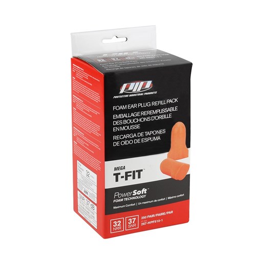 POWERSOFT MEGA T-FIT EARPLUGS REFILL PACK (250 PAIRS)