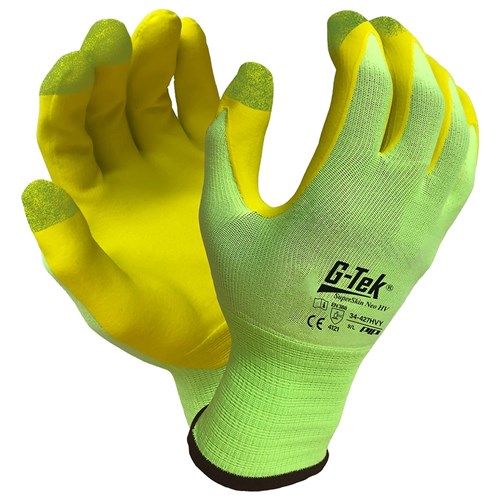 G-Tek Superskin Neo Hi Vis Yellow Glove