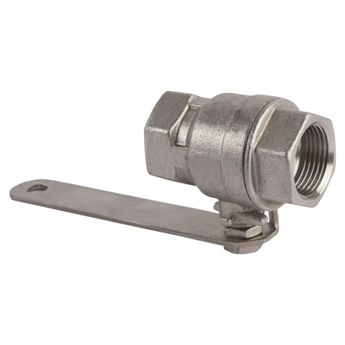 Pratt 25Mm S/Steel Ball Valve With Lever Arm Suits All Elite Showers