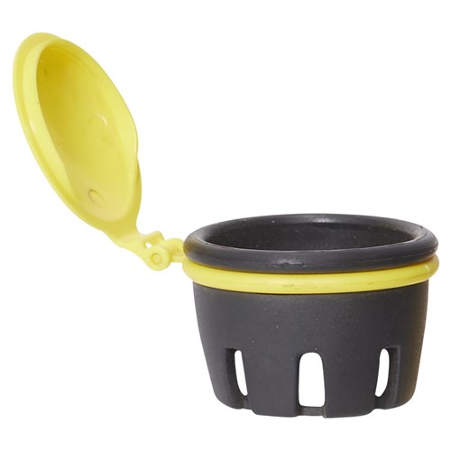 PRATT RUBBER EYEWASH CUP WITH YELLOW DUST CAP SUITS ALL ELITE EYEWASH