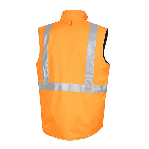 Hi-Vis Reversible Vest with Reflective Tape