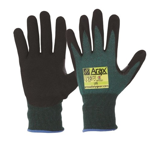 Arax Green Nitrile Sand Dip Palm