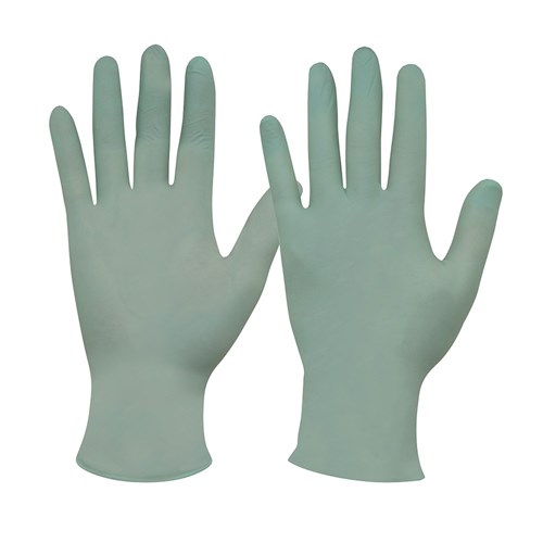 Biodegradable Disposable Green Nitrile Powder Free Gloves
