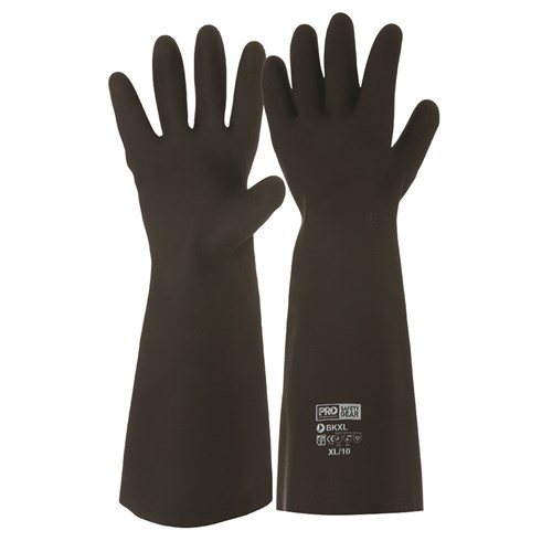 Black Knight 46Cm Rubber Gloves Xl (10)