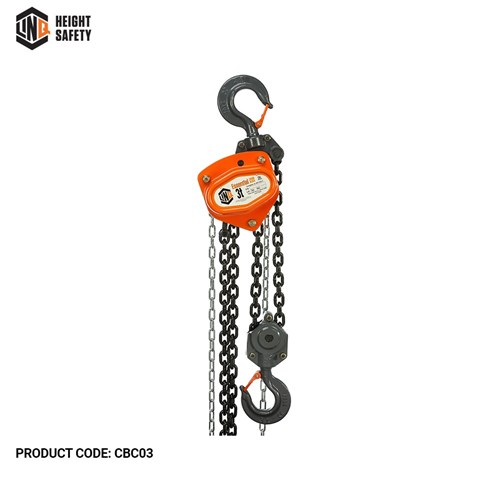 Chain Block Commercial 3 Tonne Capacity 3m Long